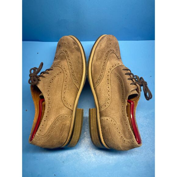 Kenneth Cole Reaction Rogue Trip Oxford Mens Sz 11.5 M From 2012 Beige - Picture 7 of 11